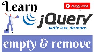 jQuery Lecture - 21 Empty & Remove Method Tutorial in Hindi / Urdu