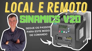 Como partir V20 Siemens local e remoto