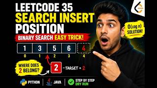 LeetCode 35 Master Binary Search | Search Insert Position Explained