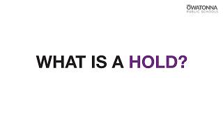 Hold - OPS Standard Response Protocol