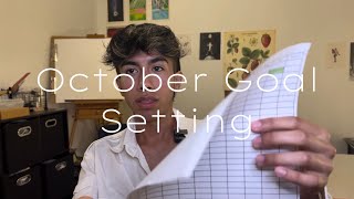 October Plan w/ Me! | Goal Setting, October Habit Tracker, 12 Week Year