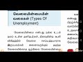 type of unemployment tnpsc tamil வேலையின்மை tnpsc