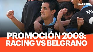 ESPECIAL PROMOCIONES: Racing 1 - 0 Belgrano (2008 - VUELTA)