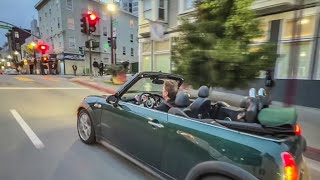 San Francisco tour guide shows off city from compact convertible