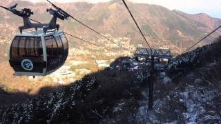 冬の箱根ロープウェイ(hakone ropeway) 大涌谷(owakudani)～早雲山(sounzan)