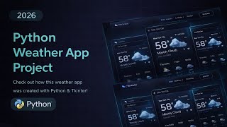 Python Weather App Using Tkinter | Complete Project Tutorial for Beginners (2026)