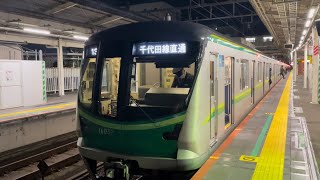 夜の常磐緩行線/上り電車代々木上原行到着/我孫子駅7番線到着