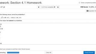 Which of the Following Values Cannot be Probabilities?