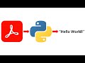Python! Extracting Text from PDFs
