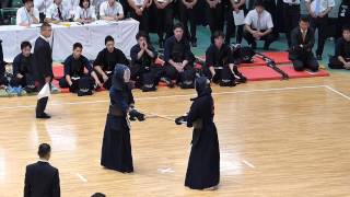 2014 関東学生剣道優勝大会 2回戦 國士舘vs尚美大 三将～大将