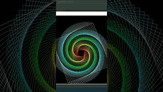 Draw Rainbow 🌈 Spiral Using Python Turtle | #shorts #shortvideo #short #python #pythonturtle