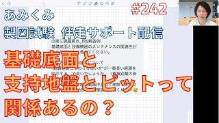 【一級製図#242】基礎底面と支持地盤とピットって関係あるの？