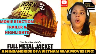 EPIC MOVIE! Full Metal Jacket Movie Reaction | First Time Watching | Vietnam War Movie Reaction
