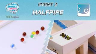 ❄️ MARBLE LEAGUE 2024 ❄️ E2 Halfpipe 🛹 (Marble Race)