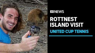 Greek tennis team visit WA's Rottnest Island ahead of the United Cup tournament ABC News