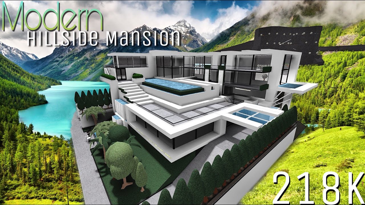 Bloxburg Mansion Modern Hillside House House Build At Minnie Clark Blog