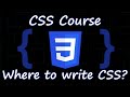 Inline, Internal and External CSS - Everything you need to know! - CSS Course for Beginners 02
