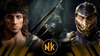 Mortal Kombat 11 - Rambo Vs Scorpion (Very Hard)