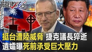 挺台遭中國威脅！捷克議長訪台前猝逝 遺孀曝「死前承受巨大壓力」！ 【關鍵時刻】20200429-2 劉寶傑 姚惠珍 王瑞德 吳子嘉