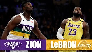 LeBron drops season-high 40 vs. Zion in their first Pelicans-Lakers duel | 2019-20 NBA Highlights
