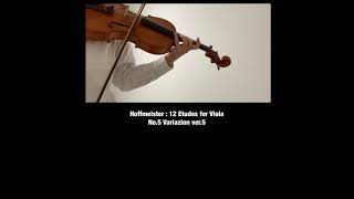 Hoffmeister : 12 Etudes for Viola No.5 Variazion ver.5 ビオラ