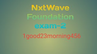 foundation exam-2