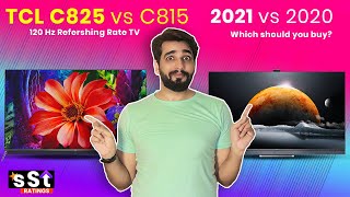 TCL C825 vs C815 | TCL mini LED TV full array TV | TCL QLED TV | Hindi