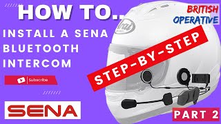 Installing SENA SMH10R Bluetooth Helmet Intercom - Part 2