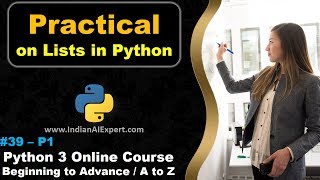 Python Lists Practical | Lists Methods | Python Programming exercise in Hindi #10