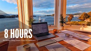 13-HOUR STUDY WITH ME on A RAINY DAY 🎓 Scottish Highlands | Pomodoro | Deep Work Mode | No Music