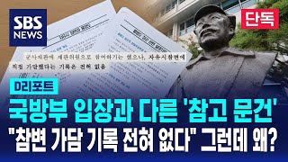 국방부 참고한 군사편찬연 문건 \