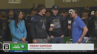 Friday (Thursday) Gameday:  Sutter Union High School