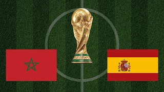 Morocco vs Spain | FIFA Qatar World Cup 2022 | Realistic Simulation | eFootball PES Gameplay