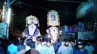 Mass entry of Pattathanam keshavan \u0026 puthenkulam Arjun to vishnathukavu temple with pulchaadi's