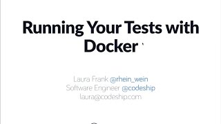 Running Tests with Docker