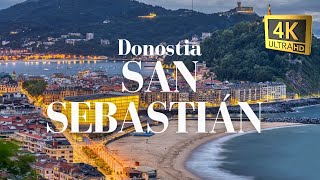 SAN SEBASTIAN SPAIN - DONOSTIA 4K AERIAL TOUR - DRONE FOOTAGE 2025