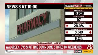 Walgreens, CVS shut down some stores on weekends