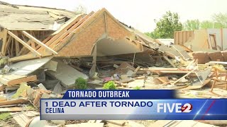 1 dead after tornado in Celina