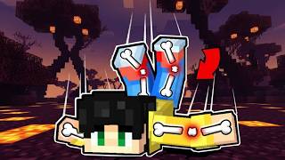 Pretending I BROKE MY BONES in Minecraft