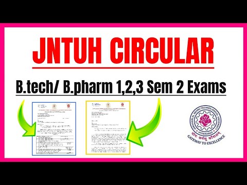 October 6: JNTUH Circulars: Mid Exam And Regular Exams For B.Tech/ B ...