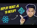 How to Deploy React Js App to Netlify using GitHub 2022✅