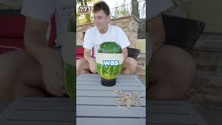 How many rubber bands does it take to explode a watermelon?