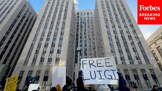 Supporters Of Luigi Mangione Demonstrate Outside Manhattan Criminal Court In Support Of Him