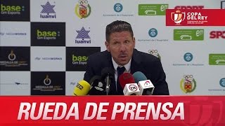 Rueda de prensa de Simeone tras el CE L'Hospitalet (0-3) Atlético de Madrid - HD Copa del Rey