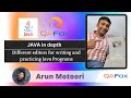 Session 8 - Java in depth - Different Editors for writing and practicing Java programs