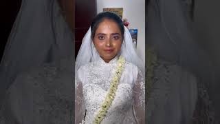 Dusky Ponnu  Minimal Makeup To Akila For Evening Church Wedding