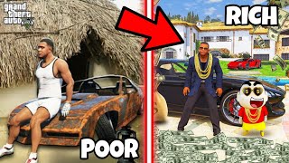 GTA 5 : Franklin Shinchan \u0026 Pinchan Change Their Poor Life To Richest Life in GTA 5 in tamil