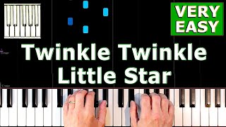 Twinkle Twinkle Little Star - VERY EASY Piano Tutorial