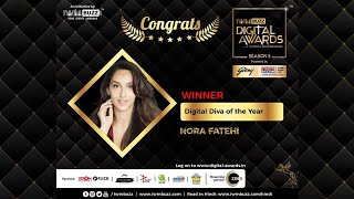 IWMBuzz Digital Awards Season 3: Nora Fatehi's Winning Speech