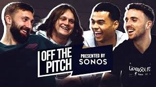 Cody Gakpo, Diogo Jota & Nat Phillips chat music & chants with Jamie Webster | OFF THE PITCH